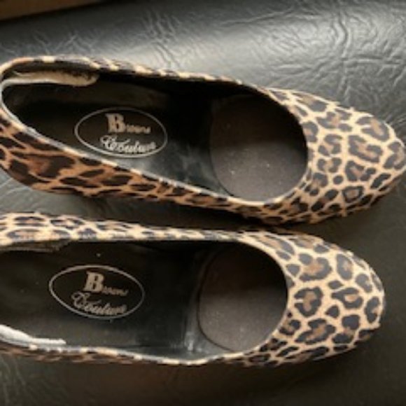 Brown's Couture Leopard Pumps size 37 - Picture 2 of 4